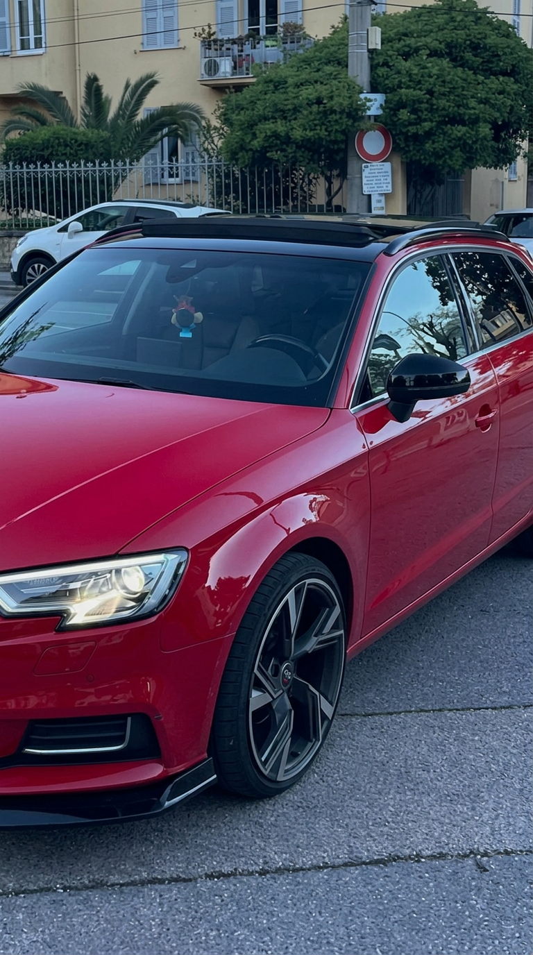 Audi A3 après réparation — peinture neuve